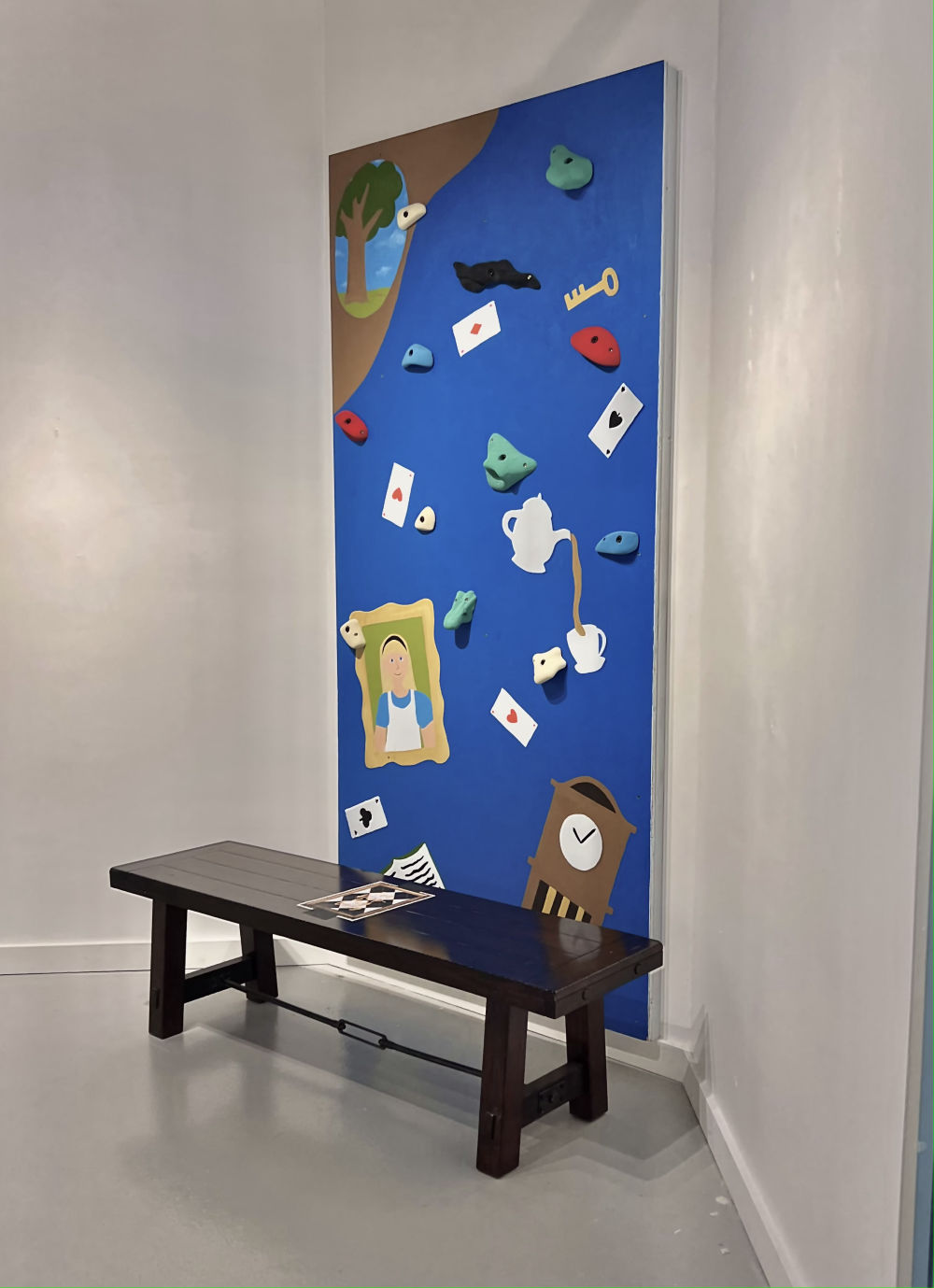 "Falling Up" Climbing Wall